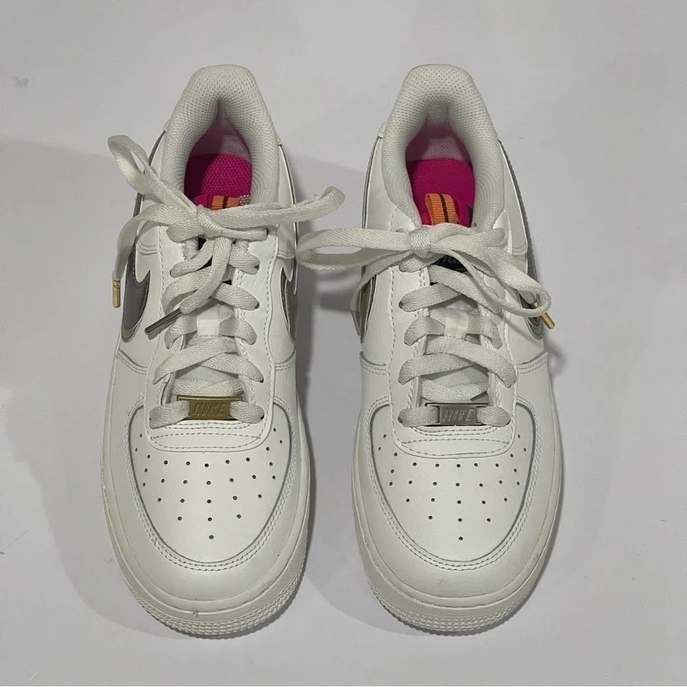 Nike Girls Air Force 1 LV8 Casual Shoes (DH9595-001) Youth - White Sz 6